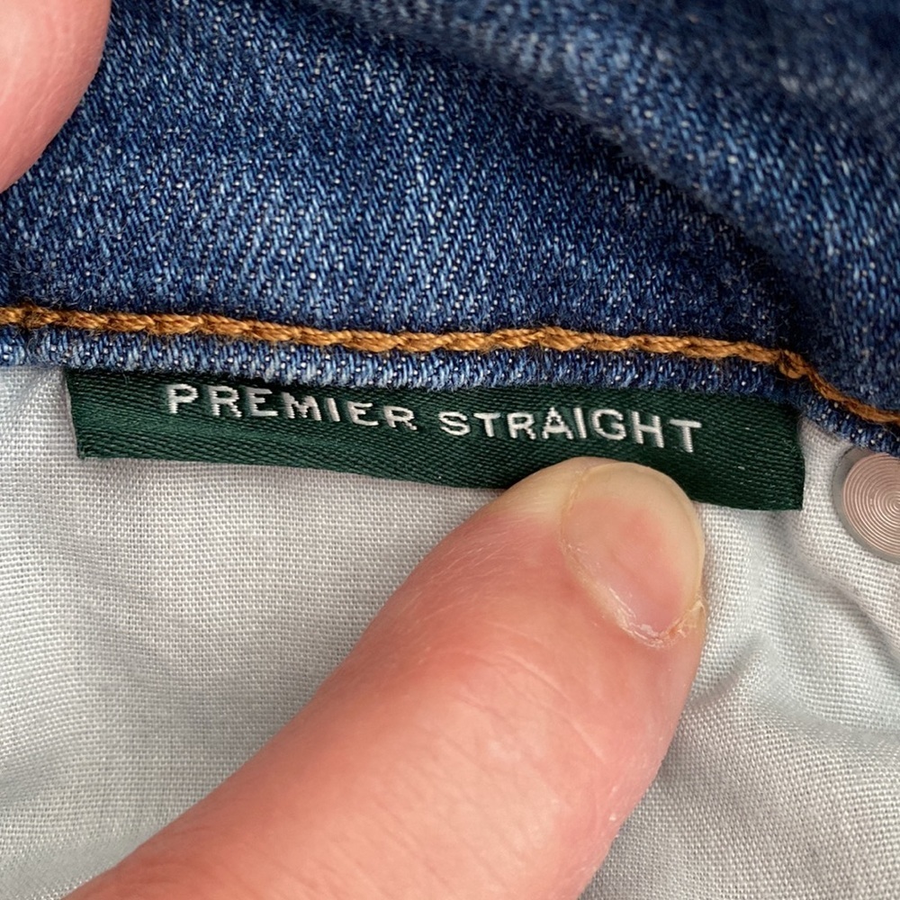 Lauren Ralph Lauren Premier Straight Stretch Denim Jeans Size 8 - Picture 10 of 11